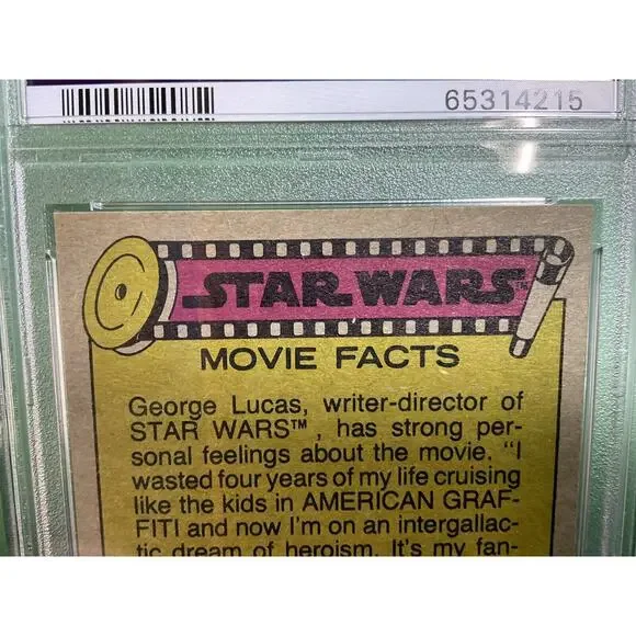 Star Wars 1977 A Quizzical Threepio! #126 PSA 7 CERT#65314215 - Picture 10 of 12
